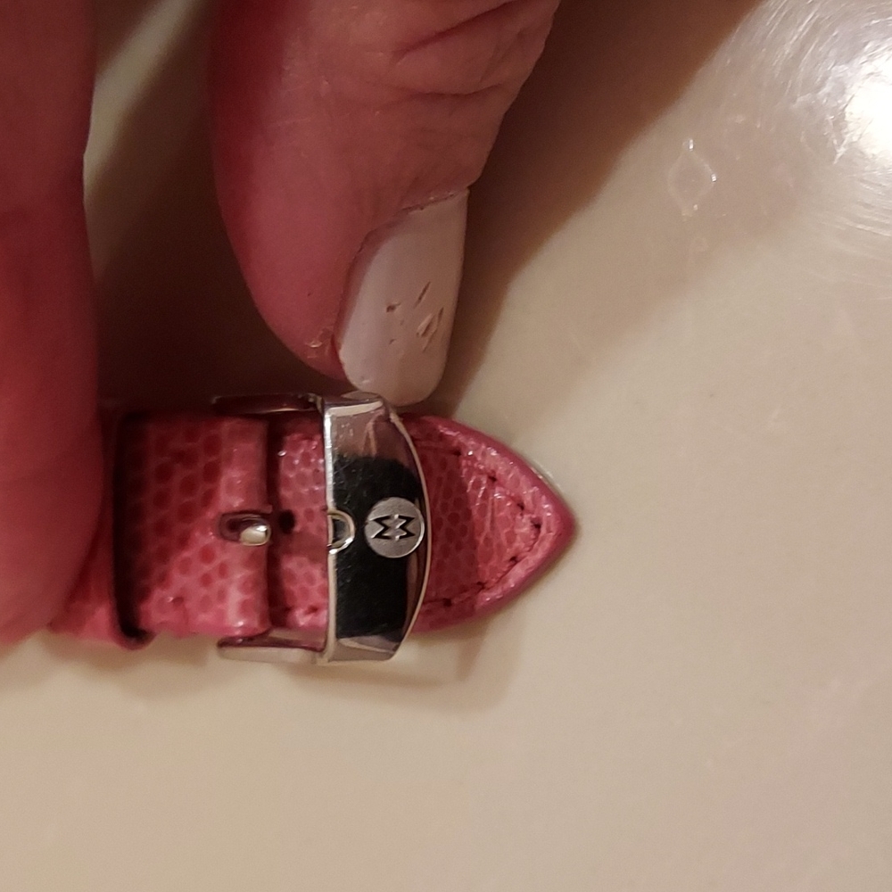 Michelle Pink Lizard watch strap - Picture 2 of 3
